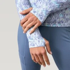 Women's FreeCycle® Cloud Knit Base Layer Top -Free Country US 14 ALAF2803 Grey Fair Isle 2208 FW 055