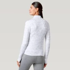 Women's FreeCycle® Cloud Knit Base Layer Top -Free Country US 14 ALAF2803 Silver Fair Isle 2208 FW 054