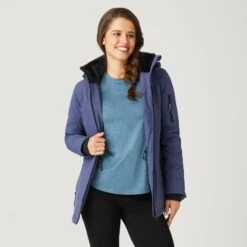 Women's Thermo Super Softshell® Long Jacket -Free Country US 14 LOF2266 BLUE MOON 0127