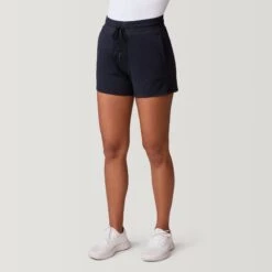 Women's Cloud Knit Shorts -Free Country US 14ALAS3657DOUBLEBLACK 2212 SS23 009