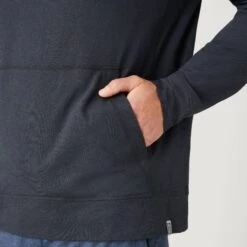 Men's Sueded Flex Hoodie -Free Country US 14AMAF2504 BLACK 0496