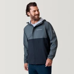 Men's Hydro Lite Adirondack Jacket -Free Country US 212MOS3004JETBLACK PEWTER 2302 SS23 018