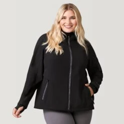 Women's Plus Size Aeris Super Softshell® Jacket -Free Country US 30 LOF2116X Black 2208 FW 027