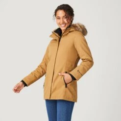 Women's Vanguard II Parka Jacket -Free Country US 331 LOF82442 DULL GOLD 2974