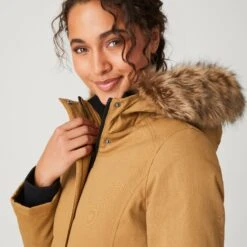 Women's Vanguard II Parka Jacket -Free Country US 331 LOF82442 DULL GOLD 3021