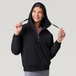 Women's Sierra Butter Pile® Reversible Jacket -Free Country US 362 LOF2560 Black 2208 FW 048