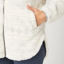 Women's Sierra Butter Pile® Hoodie -Free Country US 362LOF2806 CREAM DOTTED AZT FC129 1379