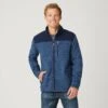 Men's Frore II Sweater Fleece Jacket -Free Country US 392 MOF2817 COOL BLUE TXT 1062