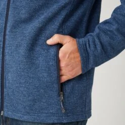 Men's Frore II Sweater Fleece Jacket -Free Country US 392 MOF2817 COOL BLUE TXT 1071