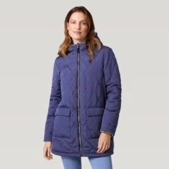 Women's Stratus Lite Reversible Long Jacket -Free Country US 462 LOF12302R Blue Moon 2208 FW 022
