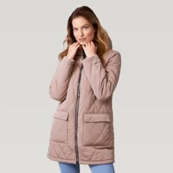 Women's Stratus Lite Reversible Long Jacket -Free Country US 462 LOF12302R Mushroom 2208 FW 010