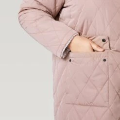 Women's Plus Size Stratus Lite Reversible Long Jacket -Free Country US 462 LOF12302X Mushroom 2208 FW 047