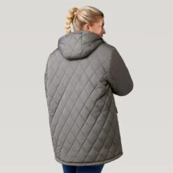 Women's Plus Size Stratus Lite Reversible Long Jacket -Free Country US 462 LOF12302X Olive Vine 2208 FW 070