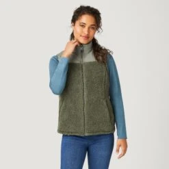 Women's Lansby Stratus Lite Reversible Vest -Free Country US 462 LOF2602R OLIVE VINE 4911