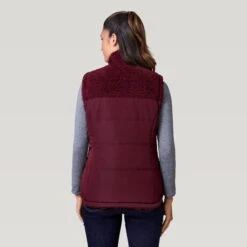 Women's Lansby Stratus Lite Reversible Vest -Free Country US 462 LOF2602R Dark Cherry 2208 FW 038