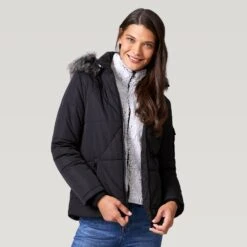 Women's Stratus Lite Parka Jacket 20 Women's Stratus Lite Parka Jacket -Free Country US 462 LOF2712 Black 2208 FW 054