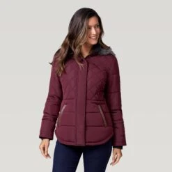 Women's Stratus Lite Canyon Jacket -Free Country US 462 LOF77082 Dark Cherry 2208 FW 010