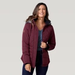 Women's Stratus Lite Canyon Jacket -Free Country US 462 LOF77082 Dark Cherry 2208 FW 053
