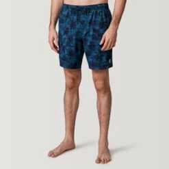 Men's Tropical Camo Swim Short -Free Country US 488MSS35011621DARKNAVY 2212 FW 009