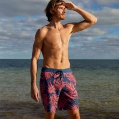 Men's Palm Block Cargo Surf Swim Short