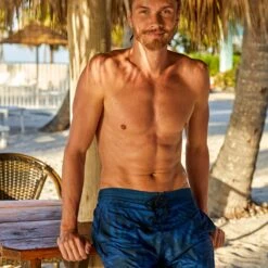 Men's Palm Block Cargo Surf Swim Short -Free Country US 488MSS3503 A072 028