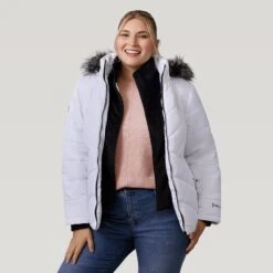 Women's Plus Size Brisk II Parka Jacket -Free Country US 512 LOF2705X White 2208 FW 022