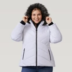 Women's Plus Size Brisk II Parka Jacket -Free Country US 512 LOF2705X White 2208 FW 043