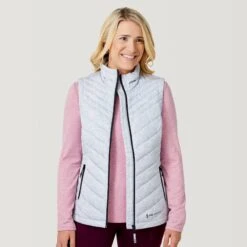 Women's FreeCycle® Lansby Packable Puffer Vest -Free Country US 513 LOF2620 SILVER CHIP 0046