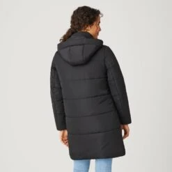 Women's FreeCycle® Lansby Long Puffer Jacket -Free Country US 513 LOF2703 BLACK 2519