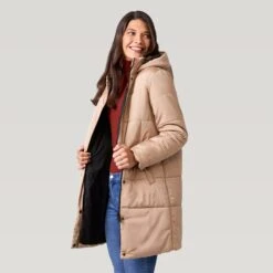 Women's FreeCycle® Lansby Long Puffer Jacket -Free Country US 513 LOF2703 Camel 2208 FW 067
