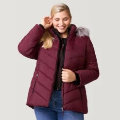 Women's Plus Size Unstoppable II Poly Air Touch Jacket -Free Country US 52 LOF77252X Brick Red 2208 FW 028