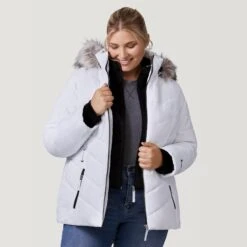 Women's Plus Size Unstoppable II Poly Air Touch Jacket -Free Country US 52 LOF77252X White 2208 FW 033 033d2123 acf9 494f b6d3 1eaf91dfe159