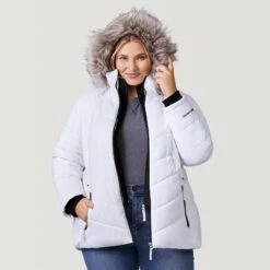 Women's Plus Size Unstoppable II Poly Air Touch Jacket -Free Country US 52 LOF77252X White 2208 FW 043 8aa92d43 6eb2 4caf bf08 39ac554448a9