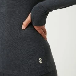 Women's Midweight Sueded Base Layer Top -Free Country US H12L1A304S CHAR 0106