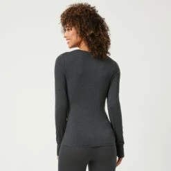 Women's Midweight Sueded Base Layer Top -Free Country US H12L1A304S CHAR 0117