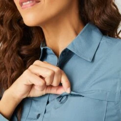 Women's Venture Shirt -Free Country US J70L2A822 SAGE STEEL 071