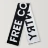 Women's Intarsia Logo Scarf -Free Country US MN069W 05 FC WHITE 0044