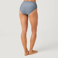 Women's High-Waisted Bikini Bottom -Free Country US SA2315 CLOU GREY 012