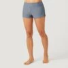 Women's Side Strap Boy Short -Free Country US SA2525 CLOUD GREY 014