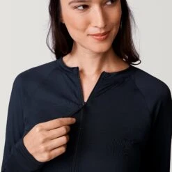 Women's UPF Long Sleeve Sunshirt -Free Country US SCLSS3813BLACK 2212 SS23 082