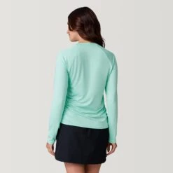Women's UPF Long Sleeve Sunshirt -Free Country US SCLSS3813MINT 2212 SS23 039