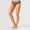 Women's Popcorn Stripe Bikini Bottoms -Free Country US SF2312 POPCORN STRIPE NAVY 091