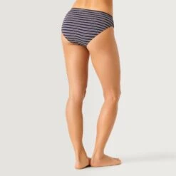 Women's Popcorn Stripe Bikini Bottoms -Free Country US SF2312 POPCORN STRIPE NAVY 100
