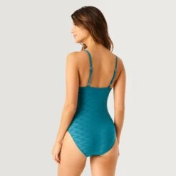 Women's Twist Front One-Piece Swimsuit -Free Country US SH2004 LAGOON 478