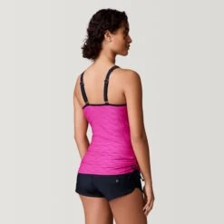 Women's Double Strap Keyhole Tankini Top -Free Country US SHRLSS3105BEGONIA 2212 SS23 044