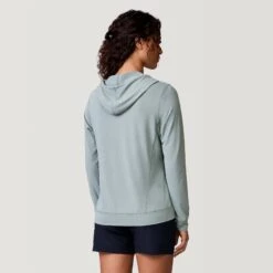 Women's Hooded Pullover UPF Sunshirt -Free Country US SPLSS3819 MOSS J54LAS3633 BLACK 2212 SS23 025