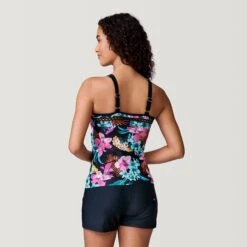 Women's Bali Tropical High Neck Tankini Top -Free Country US SRLSS3106 BLACK MULTI 156 SRLSS3503 BLACK 2212 SS23 040