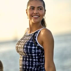 Women's Coastline High Neck Tankini Top -Free Country US SRLSS3106SRLSS3524 T070 027