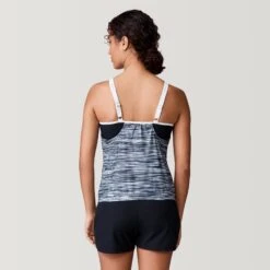 Women's Heat Wave V-Neck Blouson Tankini Top -Free Country US SRLSS3170BLACK171 2212 SS23 050