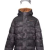 Toddler Boys' Protean Reversible Puffer Jacket With Hat -Free Country US toddler boys protean reversible puffer jacket with hat black camo 1